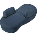 Meridian Argyle Light Blue Chenille Fabric Chaise/Loveseat IMAGE 7