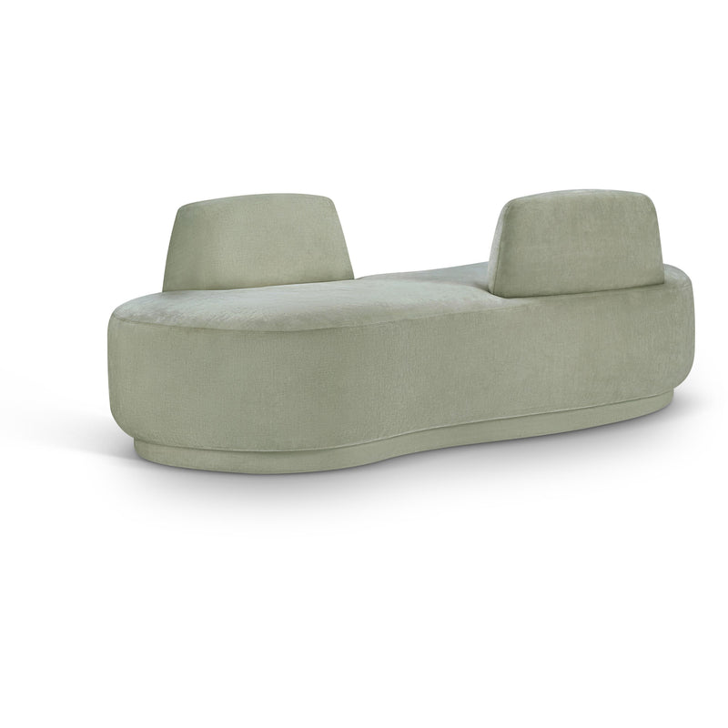 Meridian Argyle Mint Chenille Fabric Chaise/Loveseat IMAGE 1
