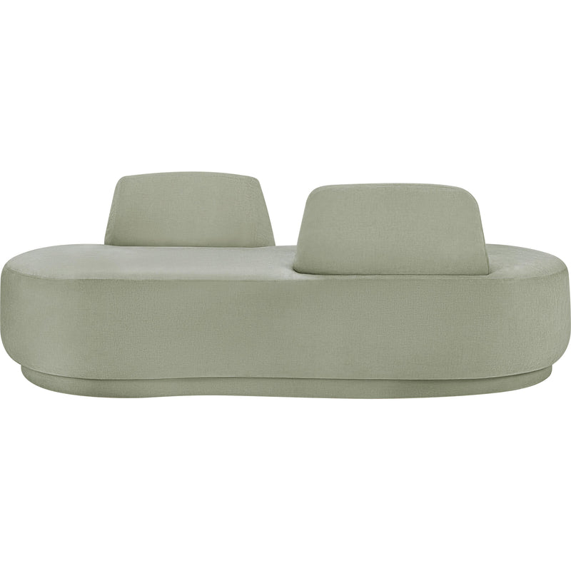 Meridian Argyle Mint Chenille Fabric Chaise/Loveseat IMAGE 3