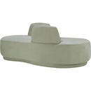 Meridian Argyle Mint Chenille Fabric Chaise/Loveseat IMAGE 5