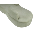 Meridian Argyle Mint Chenille Fabric Chaise/Loveseat IMAGE 8