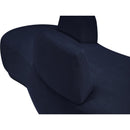 Meridian Argyle Navy Chenille Fabric Chaise/Loveseat IMAGE 11