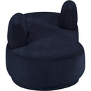 Meridian Argyle Navy Chenille Fabric Chaise/Loveseat IMAGE 4