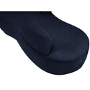 Meridian Argyle Navy Chenille Fabric Chaise/Loveseat IMAGE 8