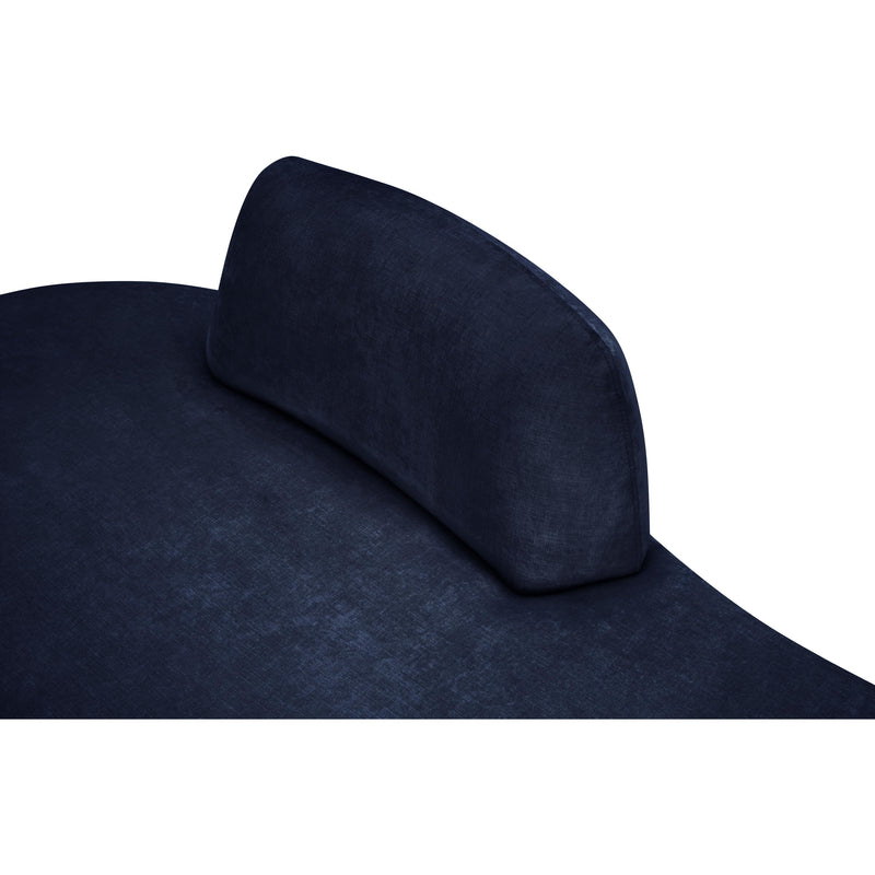 Meridian Argyle Navy Chenille Fabric Chaise/Loveseat IMAGE 9