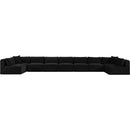 Meridian Shaggy Black Corduroy Performance Fabric Modular Sectional IMAGE 3