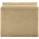 Meridian Shaggy Camel Corduroy Performance Fabric Armless Chair IMAGE 5