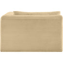 Meridian Shaggy Camel Corduroy Performance Fabric Chaise IMAGE 4