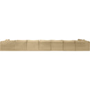 Meridian Shaggy Camel Corduroy Performance Fabric Modular Sectional IMAGE 5