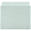 Meridian Shaggy Mint Corduroy Performance Fabric Armless Chair IMAGE 5