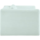 Meridian Shaggy Mint Corduroy Performance Fabric Arm Chair IMAGE 4