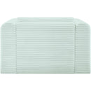 Meridian Shaggy Mint Corduroy Performance Fabric Arm Chair IMAGE 5