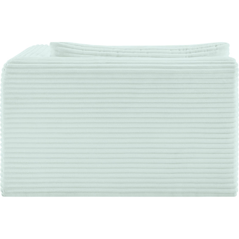 Meridian Shaggy Mint Corduroy Performance Fabric Chaise IMAGE 4
