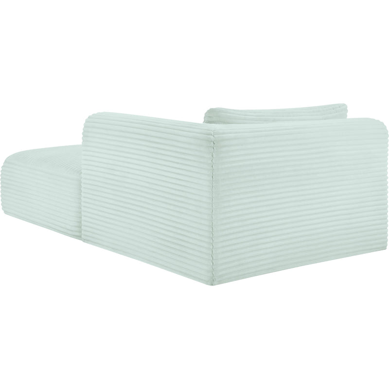 Meridian Shaggy Mint Corduroy Performance Fabric Chaise IMAGE 7
