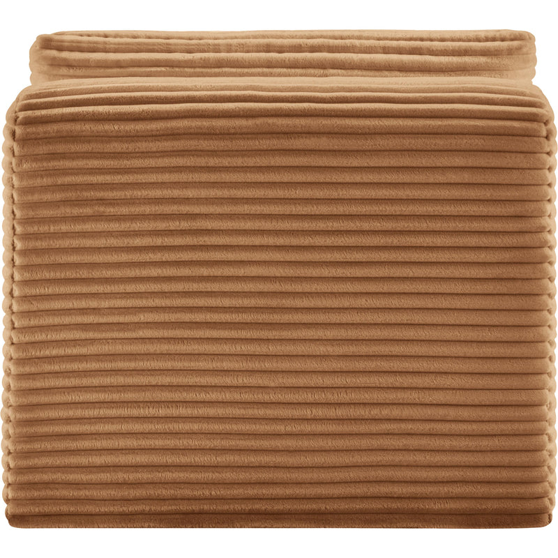 Meridian Shaggy Saddle Corduroy Performance Fabric Armless Chair IMAGE 5