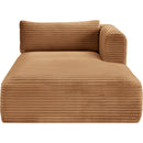 Meridian Shaggy Saddle Corduroy Performance Fabric Chaise IMAGE 3