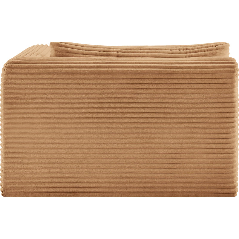 Meridian Shaggy Saddle Corduroy Performance Fabric Chaise IMAGE 4
