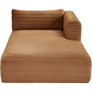 Meridian Shaggy Saddle Corduroy Performance Fabric Chaise IMAGE 6