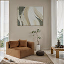 Meridian Shaggy Saddle Corduroy Performance Fabric Corner Chair IMAGE 2