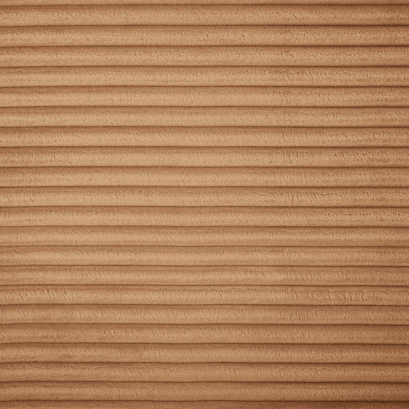 Meridian Shaggy Saddle Corduroy Performance Fabric Ottoman IMAGE 6