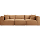 Meridian Shaggy Saddle Corduroy Performance Fabric Modular Sofa IMAGE 3