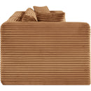 Meridian Shaggy Saddle Corduroy Performance Fabric Modular Sofa IMAGE 4