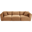 Meridian Shaggy Saddle Corduroy Performance Fabric Modular Sofa IMAGE 6