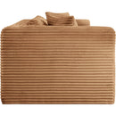 Meridian Shaggy Saddle Corduroy Performance Fabric Modular Sofa IMAGE 4