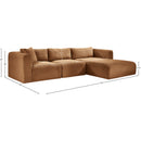 Meridian Shaggy Saddle Corduroy Performance Fabric Modular Sectional IMAGE 12