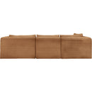 Meridian Shaggy Saddle Corduroy Performance Fabric Modular Sectional IMAGE 5