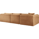 Meridian Shaggy Saddle Corduroy Performance Fabric Modular Sectional IMAGE 7