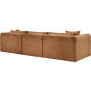 Meridian Shaggy Saddle Corduroy Performance Fabric Modular Sectional IMAGE 7