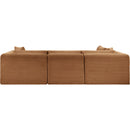 Meridian Shaggy Saddle Corduroy Performance Fabric Modular Sectional IMAGE 5