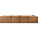 Meridian Shaggy Saddle Corduroy Performance Fabric Modular Sectional IMAGE 5