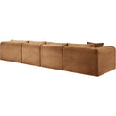 Meridian Shaggy Saddle Corduroy Performance Fabric Modular Sectional IMAGE 7