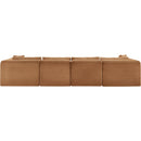 Meridian Shaggy Saddle Corduroy Performance Fabric Modular Sectional IMAGE 5