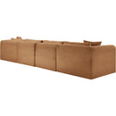 Meridian Shaggy Saddle Corduroy Performance Fabric Modular Sectional IMAGE 7