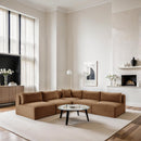 Meridian Shaggy Saddle Corduroy Performance Fabric Modular Sectional IMAGE 2