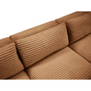 Meridian Shaggy Saddle Corduroy Performance Fabric Modular Sectional IMAGE 8