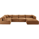 Meridian Shaggy Saddle Corduroy Performance Fabric Modular Sectional IMAGE 6