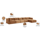 Meridian Shaggy Saddle Corduroy Performance Fabric Modular Sectional IMAGE 13