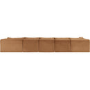Meridian Shaggy Saddle Corduroy Performance Fabric Modular Sectional IMAGE 5