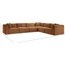 Meridian Shaggy Saddle Corduroy Performance Fabric Modular Sectional IMAGE 12