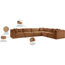 Meridian Shaggy Saddle Corduroy Performance Fabric Modular Sectional IMAGE 13