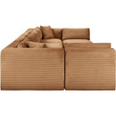 Meridian Shaggy Saddle Corduroy Performance Fabric Modular Sectional IMAGE 4