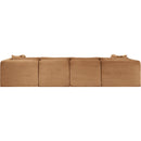 Meridian Shaggy Saddle Corduroy Performance Fabric Modular Sectional IMAGE 5