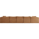 Meridian Shaggy Saddle Corduroy Performance Fabric Modular Sectional IMAGE 4