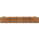 Meridian Shaggy Saddle Corduroy Performance Fabric Modular Sectional IMAGE 5