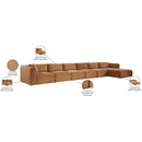 Meridian Shaggy Saddle Corduroy Performance Fabric Modular Sectional IMAGE 13