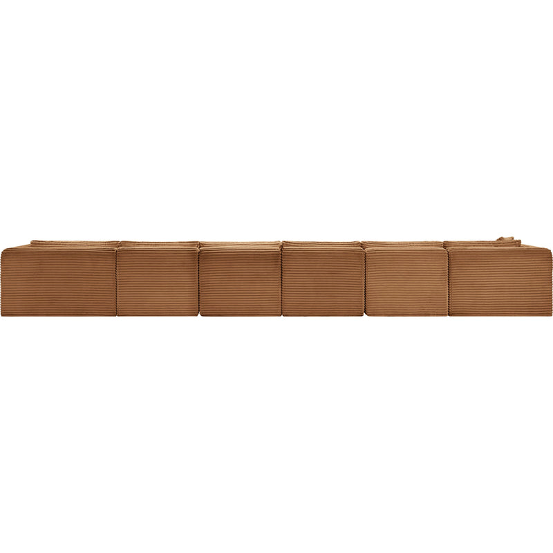 Meridian Shaggy Saddle Corduroy Performance Fabric Modular Sectional IMAGE 5